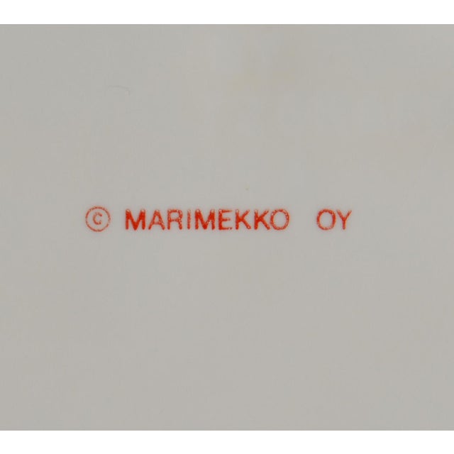 Set 12 Pfaltzgraff Marimekko Oy Christmas Tree Red Band Design Dinnerware Late 20th Century For Sale - Image 13 of 16