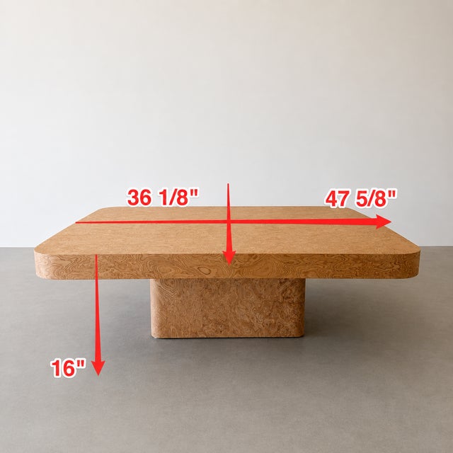 Mid-Century Modern Burlwood Pedestal Cocktail Table, 1970s For Sale - Image 10 of 10