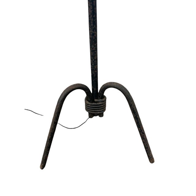 Design Classics Wrought Iron Floor Lamp, 1940s For Sale - Image 7 of 11