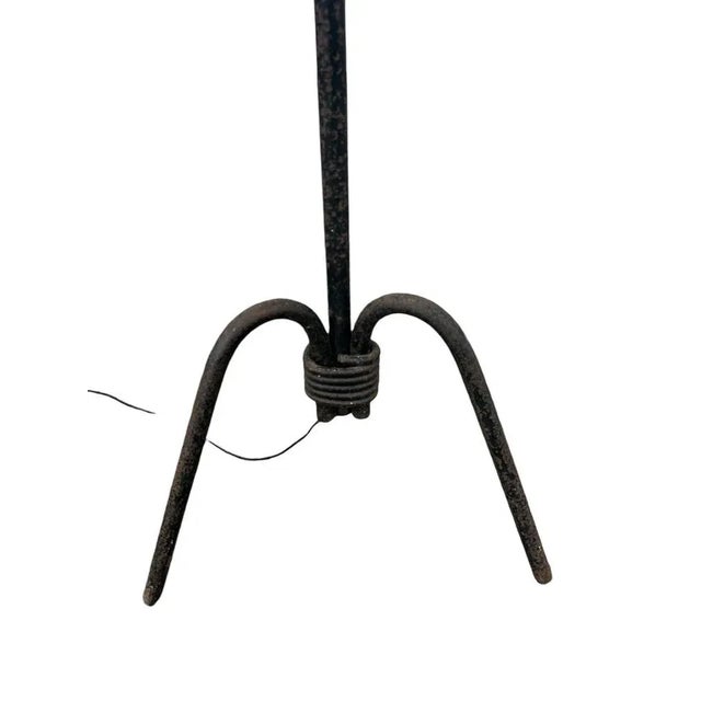 Metal Wrought Iron Floor Lamp by Jean Royère, 1940s For Sale - Image 7 of 11