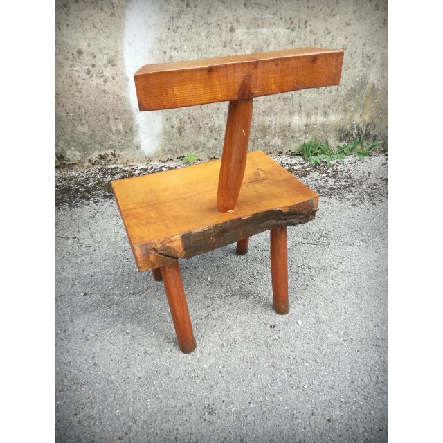 Vintage French Handcrafted Brutalist Chairs, 1960s, Set of 5 For Sale - Image 14 of 18