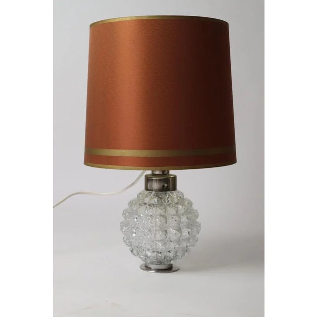 1960s Small Table Lamp with Illuminated Lamp Foot, 1960s For Sale - Image 5 of 7