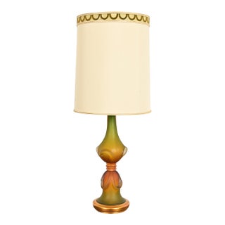 1950s Marbro Mid-Century Modern Seguso Murano Glass Italian Lamp For Sale