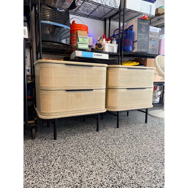 Wood Pair Mandalay Cebu Nightstands For Sale - Image 7 of 9