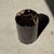 Side Table in Black Petrified Wood with Beige Stripes and Sides For Sale - Image 6 of 18