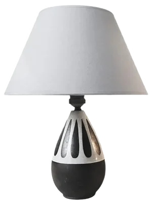 Mid-Century Ceramic Table Lamp by Herne Nielsen