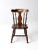 Rustic Vintage Wood Pub Style Chair For Sale - Image 3 of 12