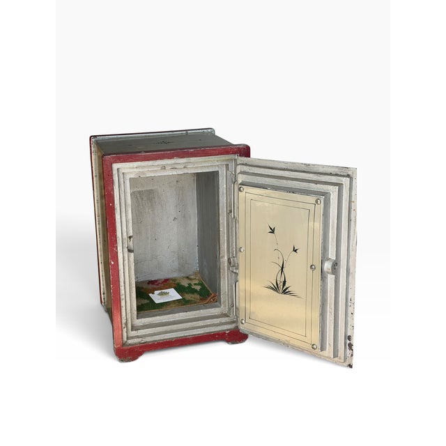 1920s Antique Ward's Home Deposit Vault Personal Safe With Key For Sale - Image 5 of 6