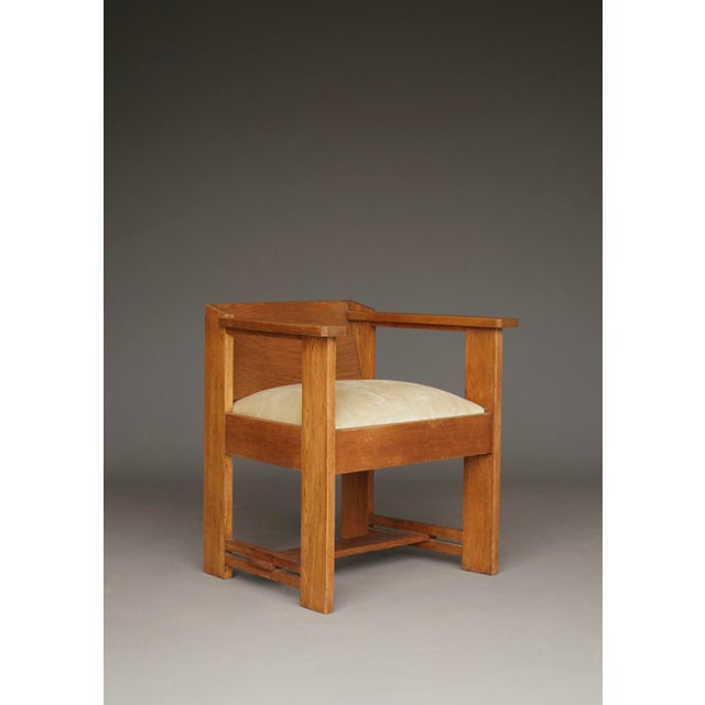 Modernist Hague School Armchair attributed to Frits Spanjaard, 1920s For Sale - Image 6 of 18