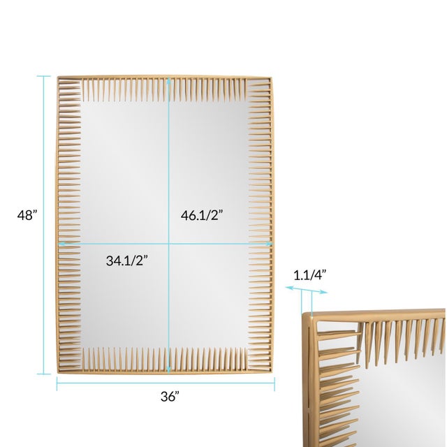 Robin Baron Ayres Rectangular Mirror For Sale - Image 9 of 11