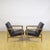 This imposing pair of armchairs, attributed to the renowned mobil girgi manufacturer, represents a pinnacle of 1960s...
