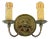 Empire Style Bronze Lion Wall Lamp For Sale