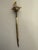 A striking vintage miniature Spanish rapier sword letter opener, meticulously crafted in Toledo, Spain, in the 1960's. A...