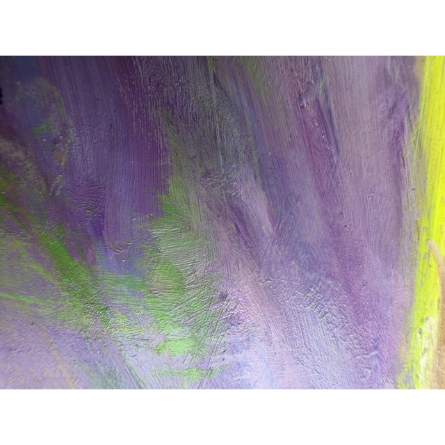 Purple Framed French Provincial Lavender Landscape For Sale - Image 8 of 18