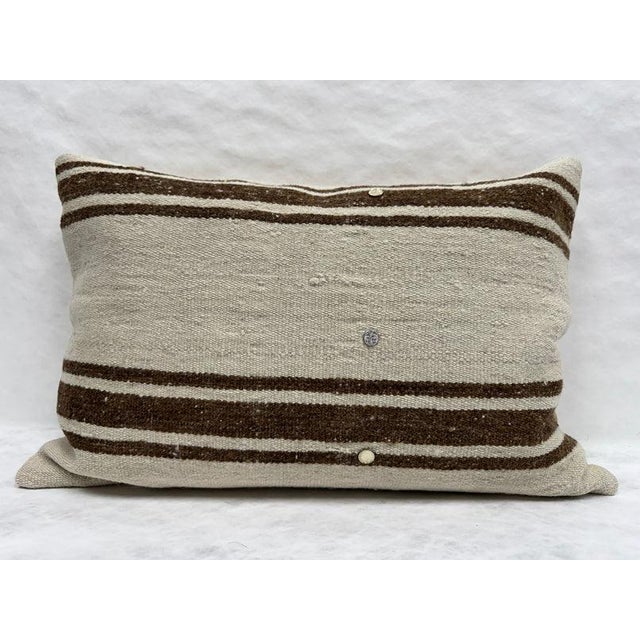 Turkish Hemp Pillow Cushion Natural Beige Brown Pillow Cushion Cover 16" x 24" #30230 Enhance your home decor with our...