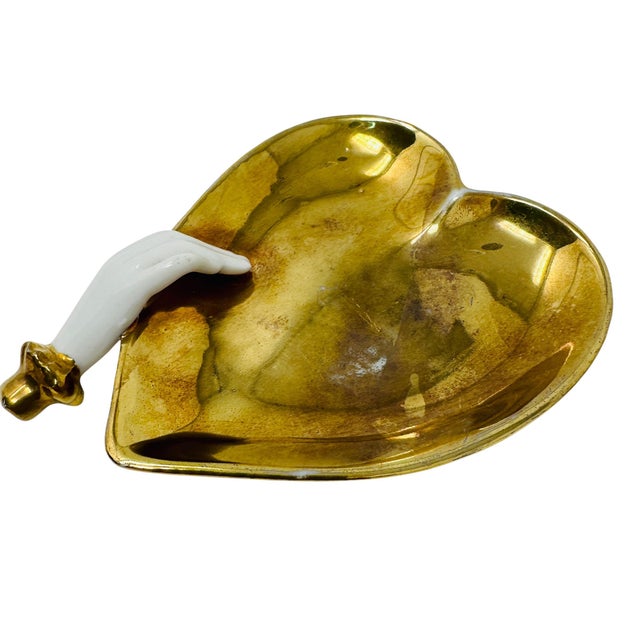 Mid-Century Hollywood Regency 22k Gold Playing Card Suit Trinket Dishes - Set of 4 For Sale - Image 14 of 15