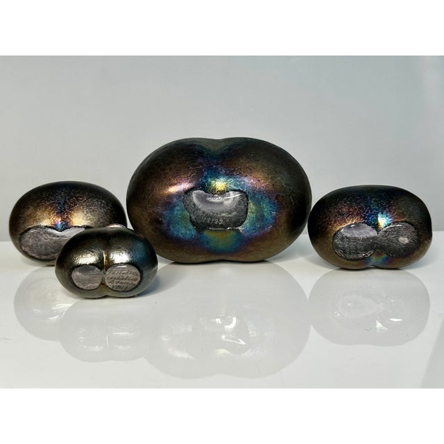 Glass Art Vases by Bertil Vallien for Kosta Boda, Sweden, 1980s, Set of 4 For Sale - Image 16 of 18