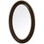 Wood Large Edwardian Wood Finish Oval Mirror, 1900 For Sale - Image 7 of 7