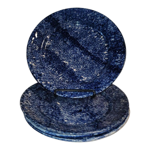 19th Century Set of 3 19Thc Sponge Ware Plates - 3