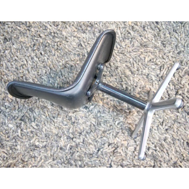 Delta desk chair, Wilkhahn, 1970s, Wilkening+Hahne GmbH+Co.KG Made of natural leather and aluminum. Unique piece...