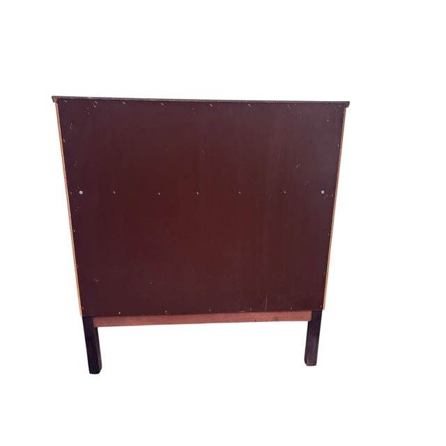 Swedish Roll-Top Secretary Desk Bookmatched Teak & Rosewood Attributed to Egon Ostergaard For Sale - Image 13 of 18