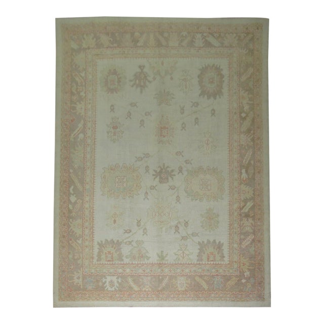 Oushak Rug, 8'6'' X 12'9'' For Sale