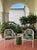 Vintage Palm Beach Regency White Aluminum & Vinyl Strap Armchairs For Sale - Image 10 of 12