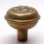 Traditional Antique Swirl Brass Door Knob For Sale - Image 3 of 4