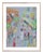 In the Street by Happy Menocal in Natural Maple Frame, Medium Art Print For Sale