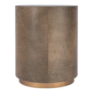 Olenka Round 20"W Accent Table, Gold For Sale