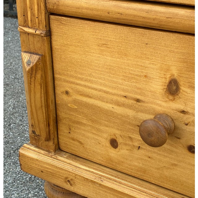 Pine Central European Chest of Four Drawers For Sale - Image 11 of 16