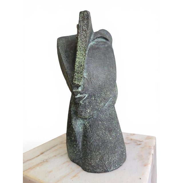 Montserrat Faura, Abstract Bronze Head, 1970, Bronze For Sale - Image 14 of 15