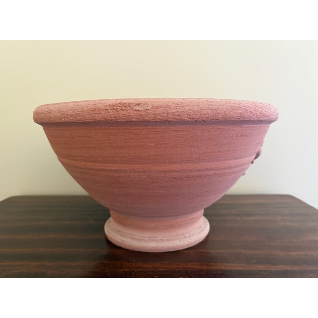 Ceramic Antonini Italian Terracotta Fleur-De-Lis Footed Planter For Sale - Image 7 of 10