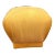 1980 Marge Carson Style Souffle Pouf Ottoman in Gold For Sale