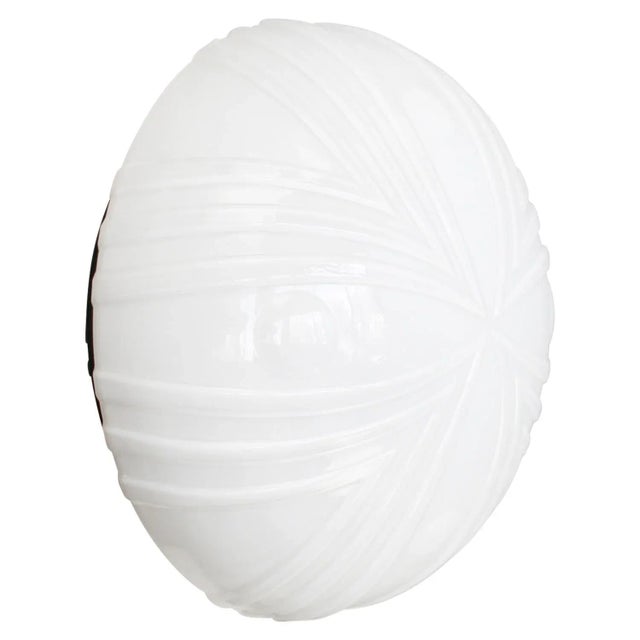 Industrial ceiling lamp. Aluminium base with white opaline glass. 2x E27 / E26 Up to 250V (Europe/UK Standard).The wiring...