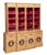 Hand-Painted & Decorated Front Neoclassical Style Breakfront Secretary Bookcase For Sale - Image 9 of 11