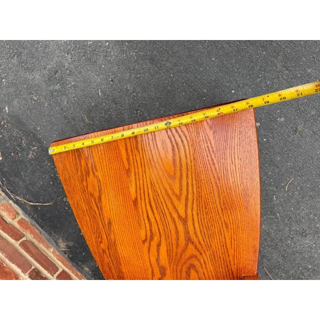 Late 20th Century Art & Craft Style Mission Oak Dining Chairs For Sale - Image 9 of 16