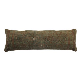 Narrow Antique Persian Bolster Rug Pillow For Sale