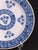 Beautiful late-18th / early-19th century Delft faience wall plate, richly hand-painted in cobalt blue. The geometric...