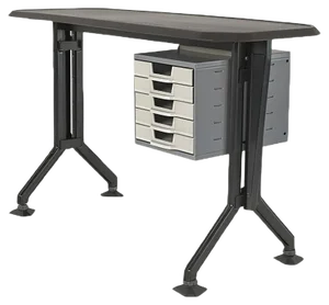Arco Typewriter Desk by BBPR for Olivetti Synthesis, 1960s