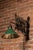 Metal Early 20th Century Japanned Copper Scissor Arm Wall Lamp With Mirrored Art Nouveau Shade For Sale - Image 7 of 18