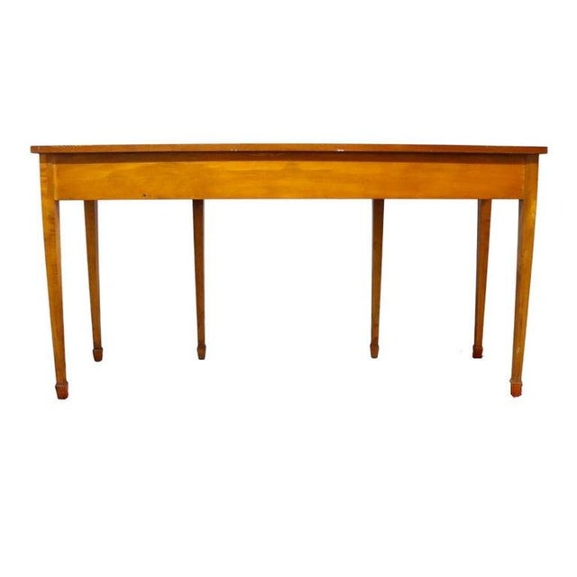 Wellington Hall Reproduction Adams Decorated Satinwood & Mahogany Table C1930 For Sale - Image 14 of 14