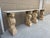 Stone Late 20th Century Pair of Neoclassical Travertine Top Consoles With Winged Figural Bases For Sale - Image 7 of 15