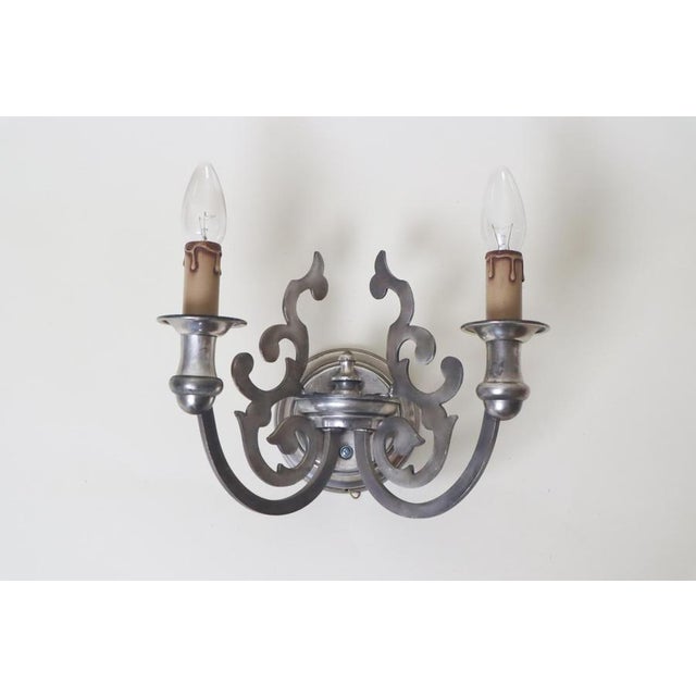 1960s Baroque Silver Wall Sconce by Sciolari, Italy, 1960s For Sale - Image 5 of 10