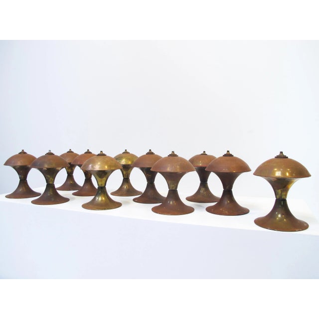 Swedish Oil Lamps in Brass, 1970s, Set of 11 For Sale - Image 6 of 8