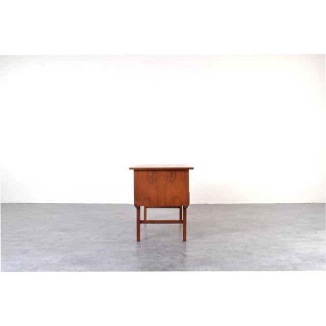 Wood Mid-Century Danish Teak Executive Desk, 1960s For Sale - Image 7 of 18