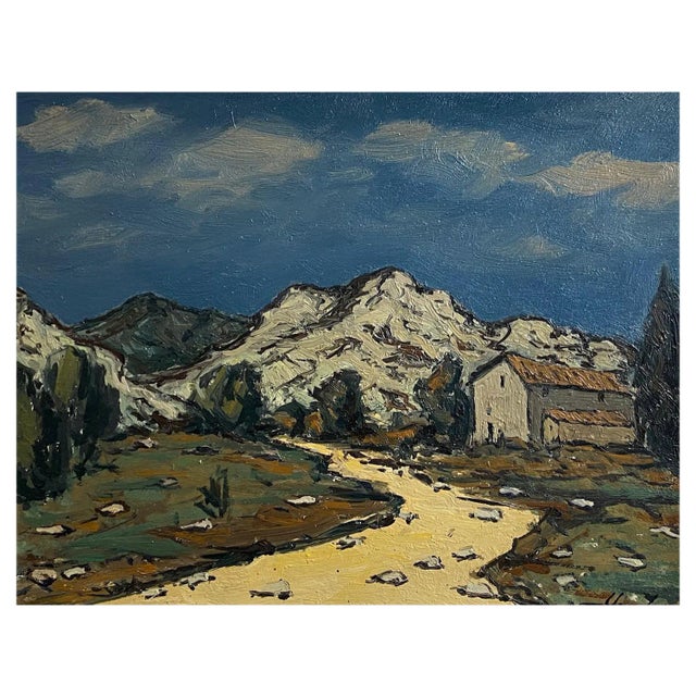 Marius Chambaz, Musée de l'Athénée No. 2, Oil on Wood For Sale