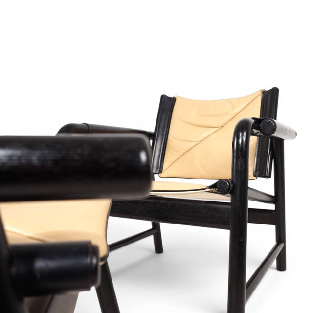 Set of Leather Lounge Chair with Ottoman by Hans Eichenberger for WK Möbel, 1970 For Sale - Image 17 of 18