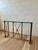 Maison Jansen Vintage Hollywood Regency Brass and Glass Console Table With Bronze Supports For Sale - Image 4 of 10