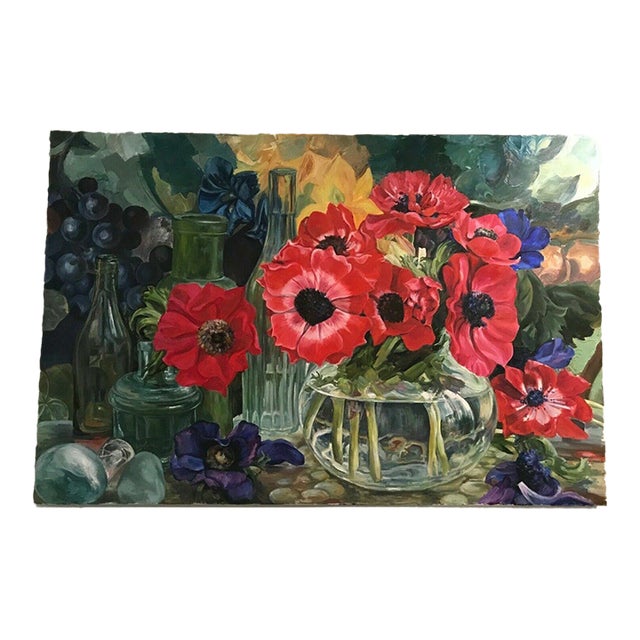 o.s. Lusenko "Still Life" Oil Painting For Sale